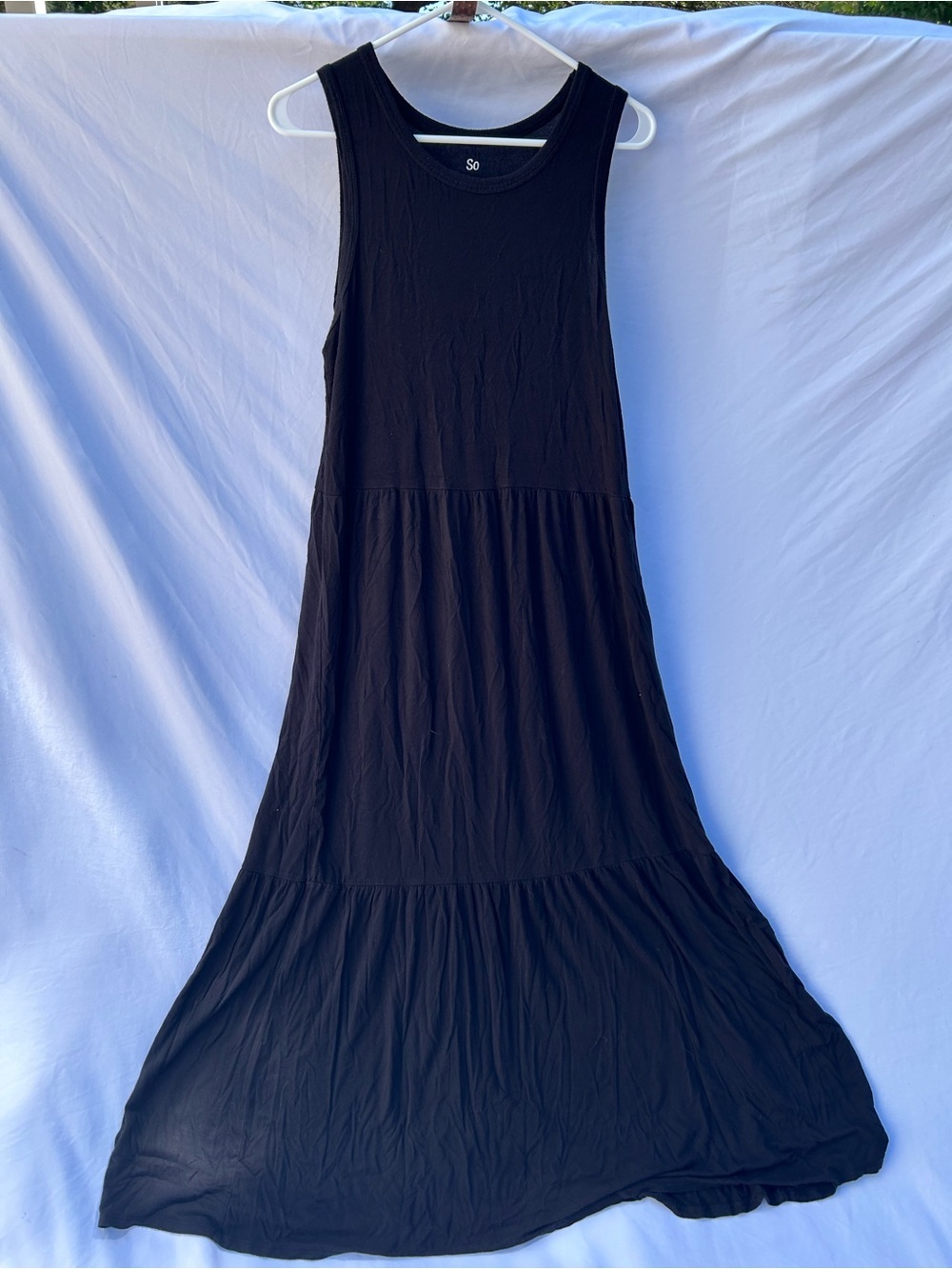 Black Sleeveless Maxi Dress - Brand: so layers sleeveless loose fit size medium